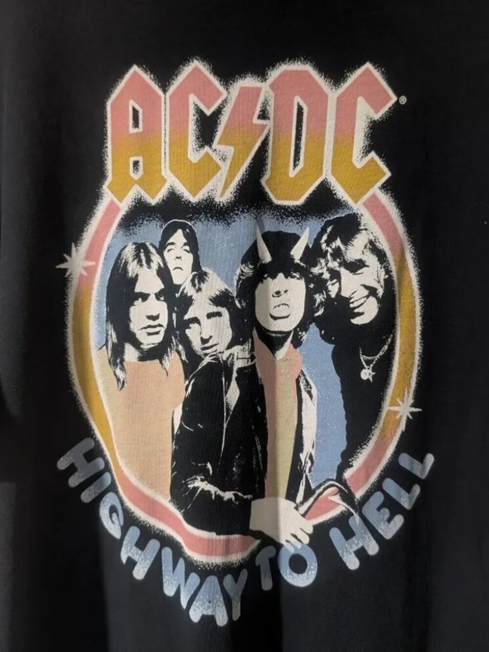 The Original Retro Brand | AC/DC Highway to Hell Black Label Tee - Picture 4 of 8